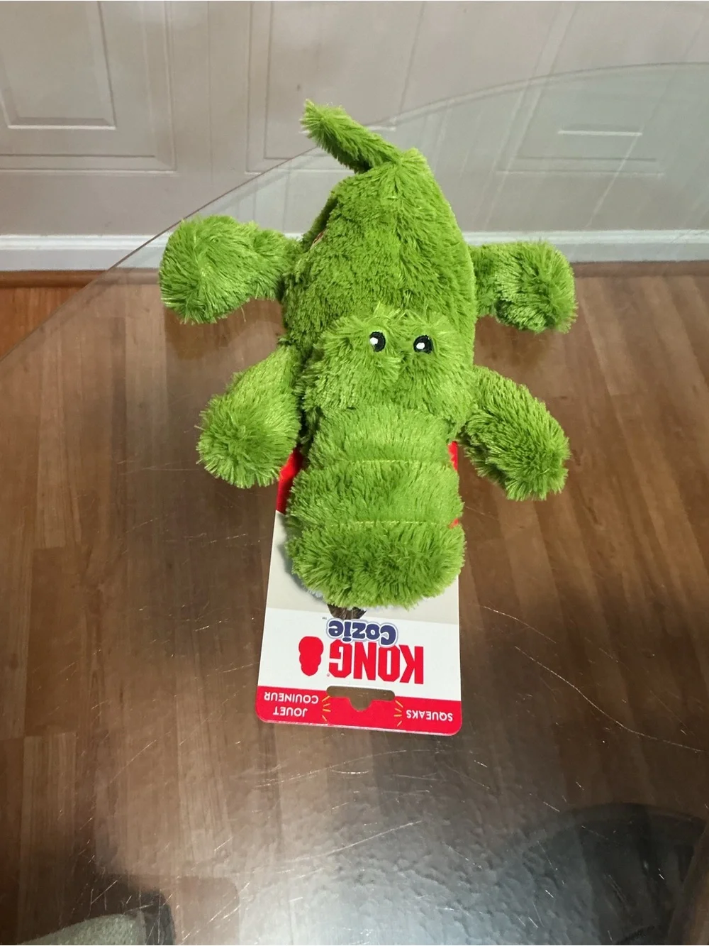 Kong Cozie Ali Alligator Clog with Squeaker Extra Large 11”